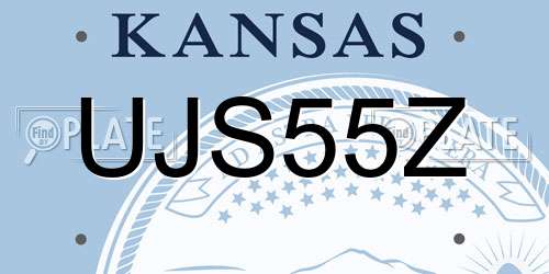 UJS55Z Kansas License Plate