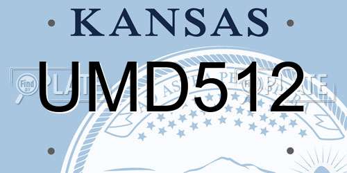 UMD512 Kansas License Plate