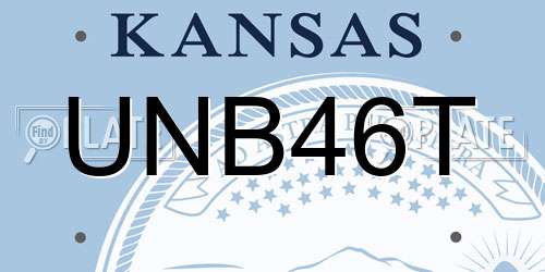 UNB46T Kansas License Plate