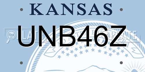 UNB46Z Kansas License Plate