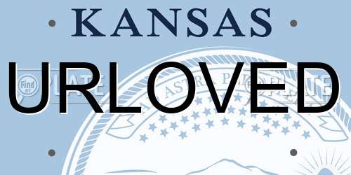 URLOVED Kansas License Plate