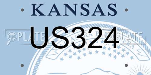US324 Kansas License Plate
