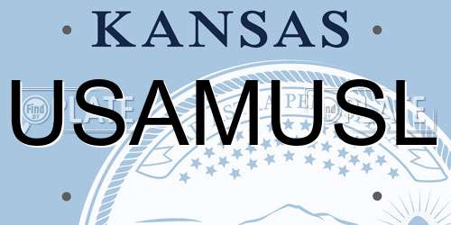 USAMUSL Kansas License Plate