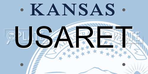 USARET Kansas License Plate