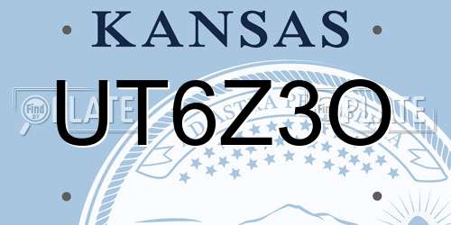 UT6Z3O Kansas License Plate