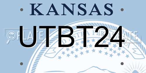 UTBT24 Kansas License Plate