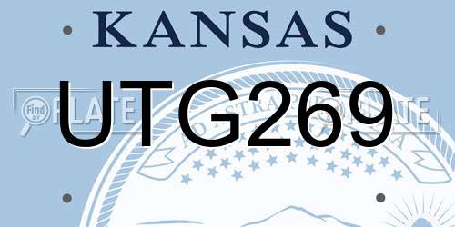 UTG269 Kansas License Plate