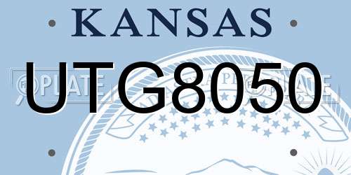 UTG8050 Kansas License Plate