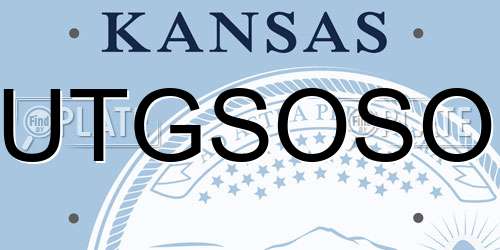 UTGSOSO Kansas License Plate