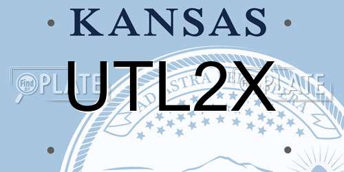 UTL2X Kansas License Plate