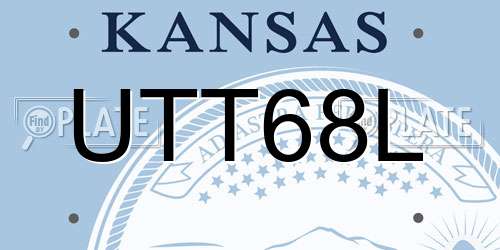 UTT68L Kansas License Plate