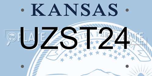 UZST24 Kansas License Plate