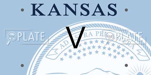 V Kansas License Plate