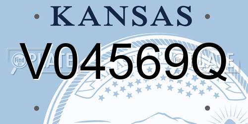 V04569Q Kansas License Plate