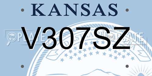 V307SZ Kansas License Plate