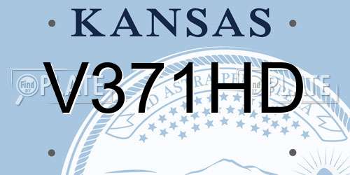 V371HD Kansas License Plate