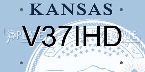 V37IHD Kansas License Plate