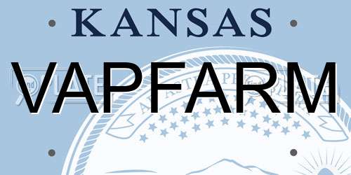 VAPFARM Kansas License Plate