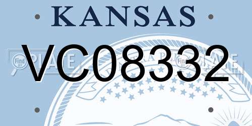 VC08332 Kansas License Plate