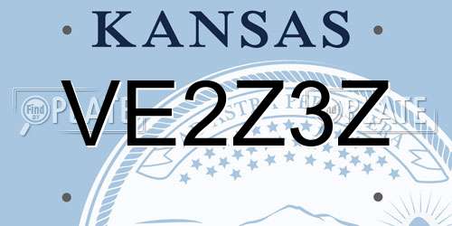 VE2Z3Z Kansas License Plate