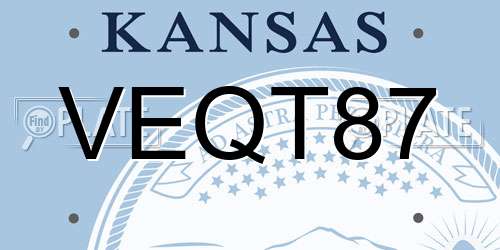 VEQT87 Kansas License Plate