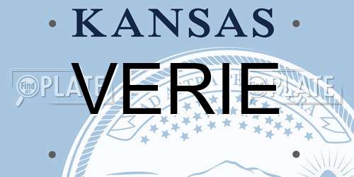 VERIE Kansas License Plate
