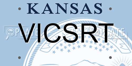 VICSRT Kansas License Plate