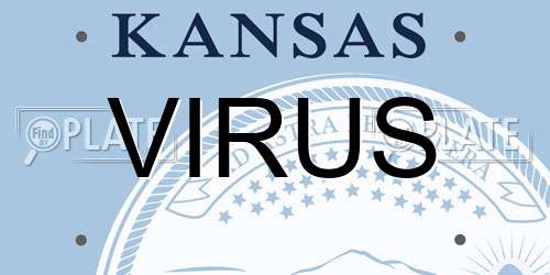 VIRUS Kansas License Plate