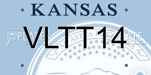 VLTT14 Kansas License Plate