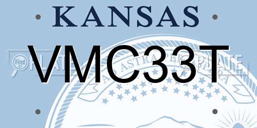 VMC33T Kansas License Plate