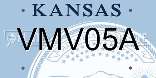 VMV05A Kansas License Plate