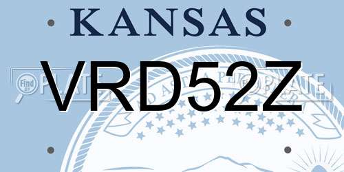 VRD52Z Kansas License Plate