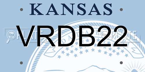 VRDB22 Kansas License Plate