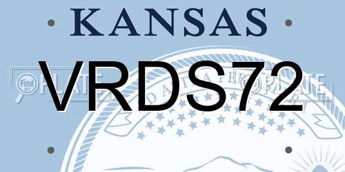 VRDS72 Kansas License Plate