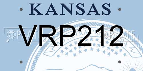 VRP212 Kansas License Plate
