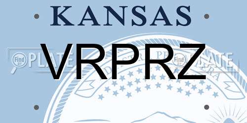 VRPRZ Kansas License Plate