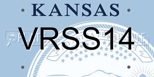 VRSS14 Kansas License Plate