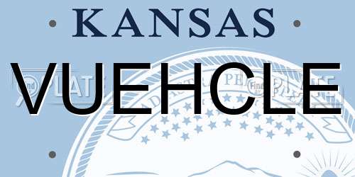 VUEHCLE Kansas License Plate