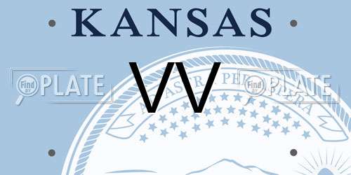 VV Kansas License Plate