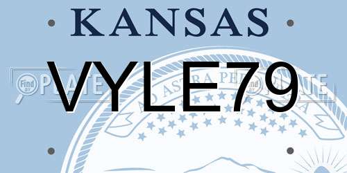 VYLE79 Kansas License Plate