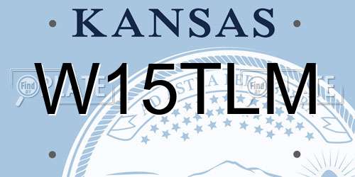 W15TLM Kansas License Plate