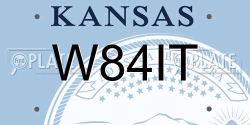 W84IT Kansas License Plate