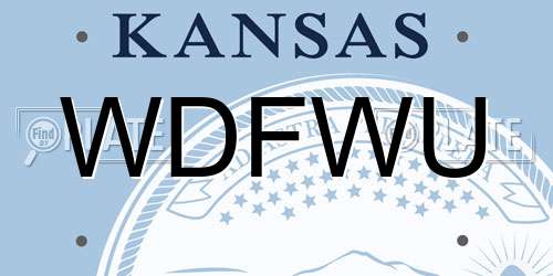 WDFWU Kansas License Plate