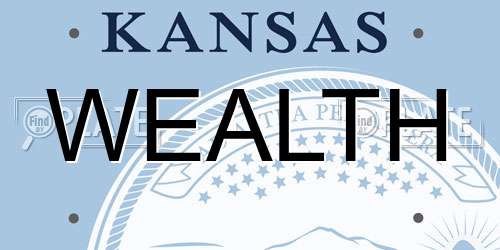 WEALTH Kansas License Plate