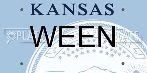 WEEN Kansas License Plate