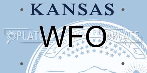 WFO Kansas License Plate