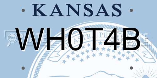 WH0T4B Kansas License Plate