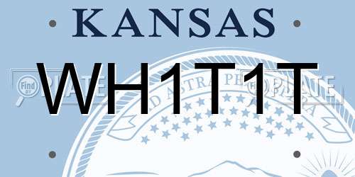 WH1T1T Kansas License Plate