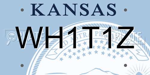 WH1T1Z Kansas License Plate
