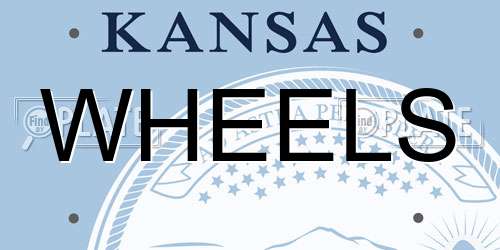 WHEELS Kansas License Plate